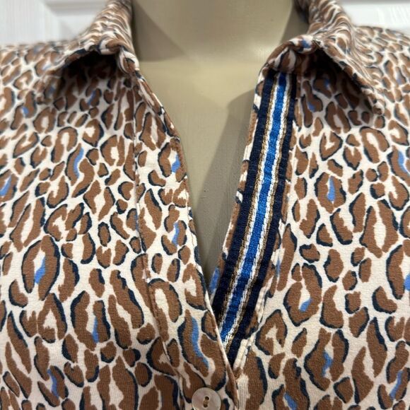 JUST WHITE JERSEY STRETCH BLOUSE. - Picture 4 of 10